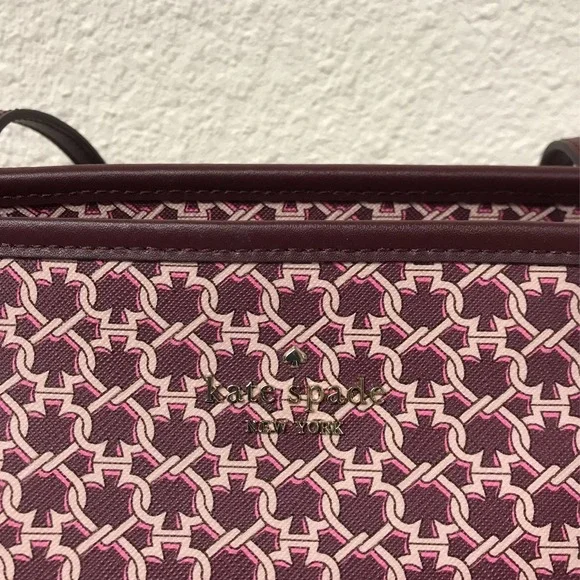 Kate Spade New York Link Tote Bag Pink - Picture 9 of 10